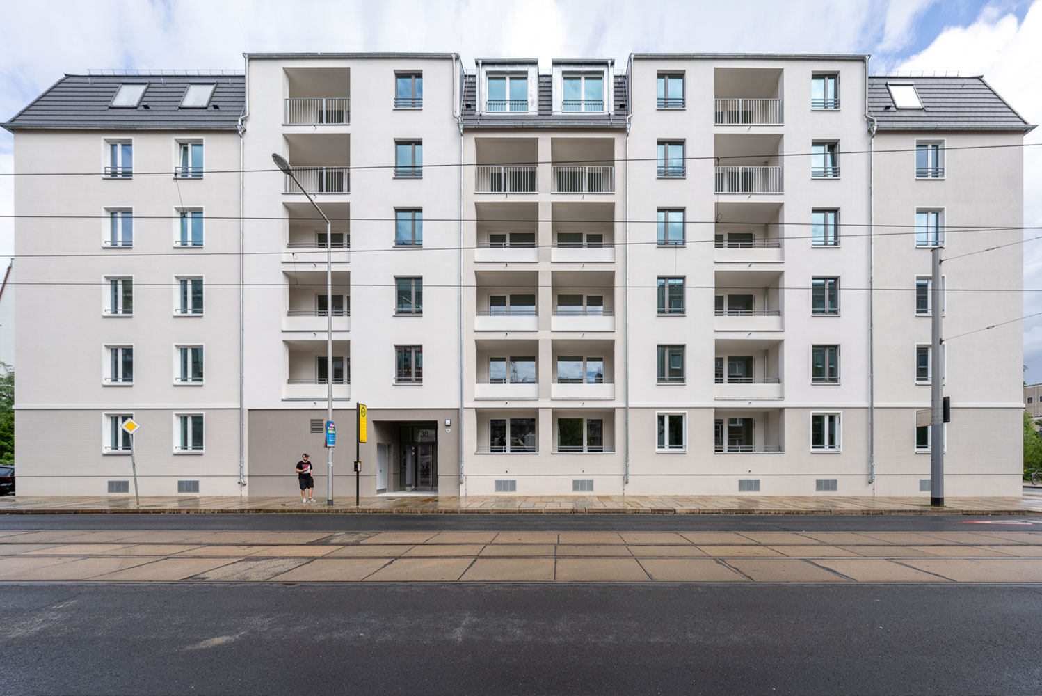 Sozialer Wohnungsbau Fassade Schäferstraße