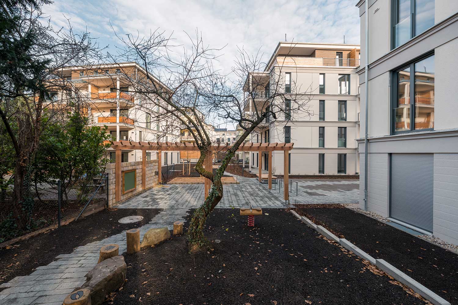 Wohnanlage Gartenbereich